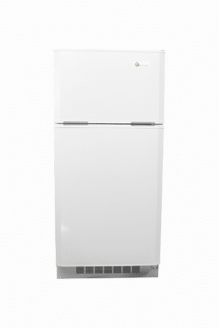 White gas fridge from Warehouse Appliance