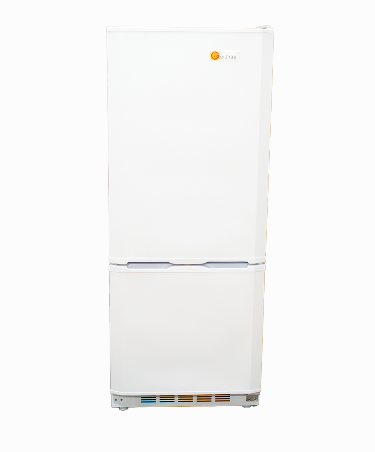 front view sunstar solar electric refrigerator ac dc