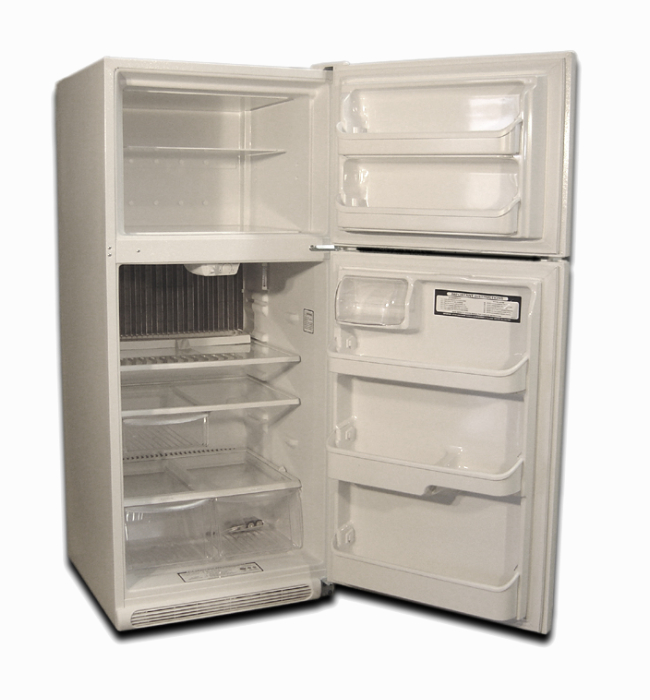 Fridge has plenty of space for food storage